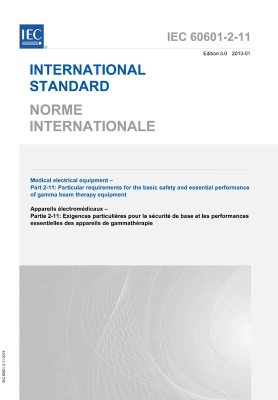 Cover IEC 60601-2-11:2013